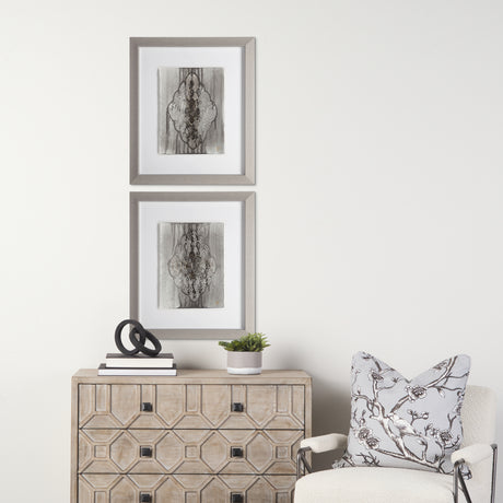 India Pattern I by Studio M a handmade Original Framed Artwork under Glass from Mercana - Luna Furniture
