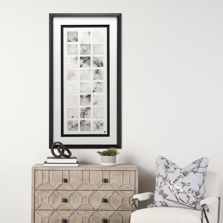 Cracking Blocks by Studio M a handmade Original Framed Artwork under Glass from Mercana - Luna Furniture
