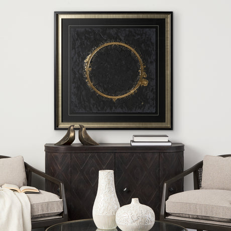 Halo II (Black) by Studio M a handmade Original Framed Artwork under Glass from Mercana - Luna Furniture