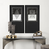 Diamond by Studio M a handmade Original Framed Artwork under Glass from Mercana - Luna Furniture