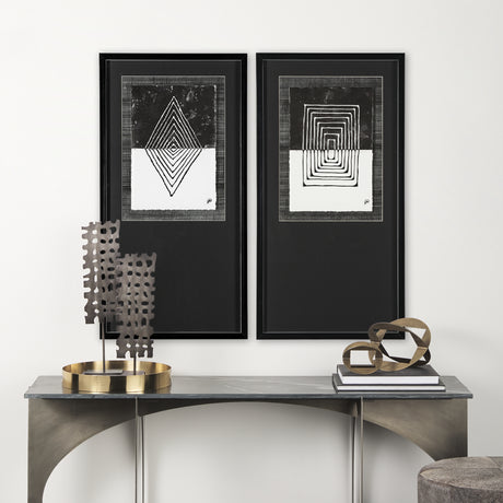 Diamond by Studio M a handmade Original Framed Artwork under Glass from Mercana - Luna Furniture