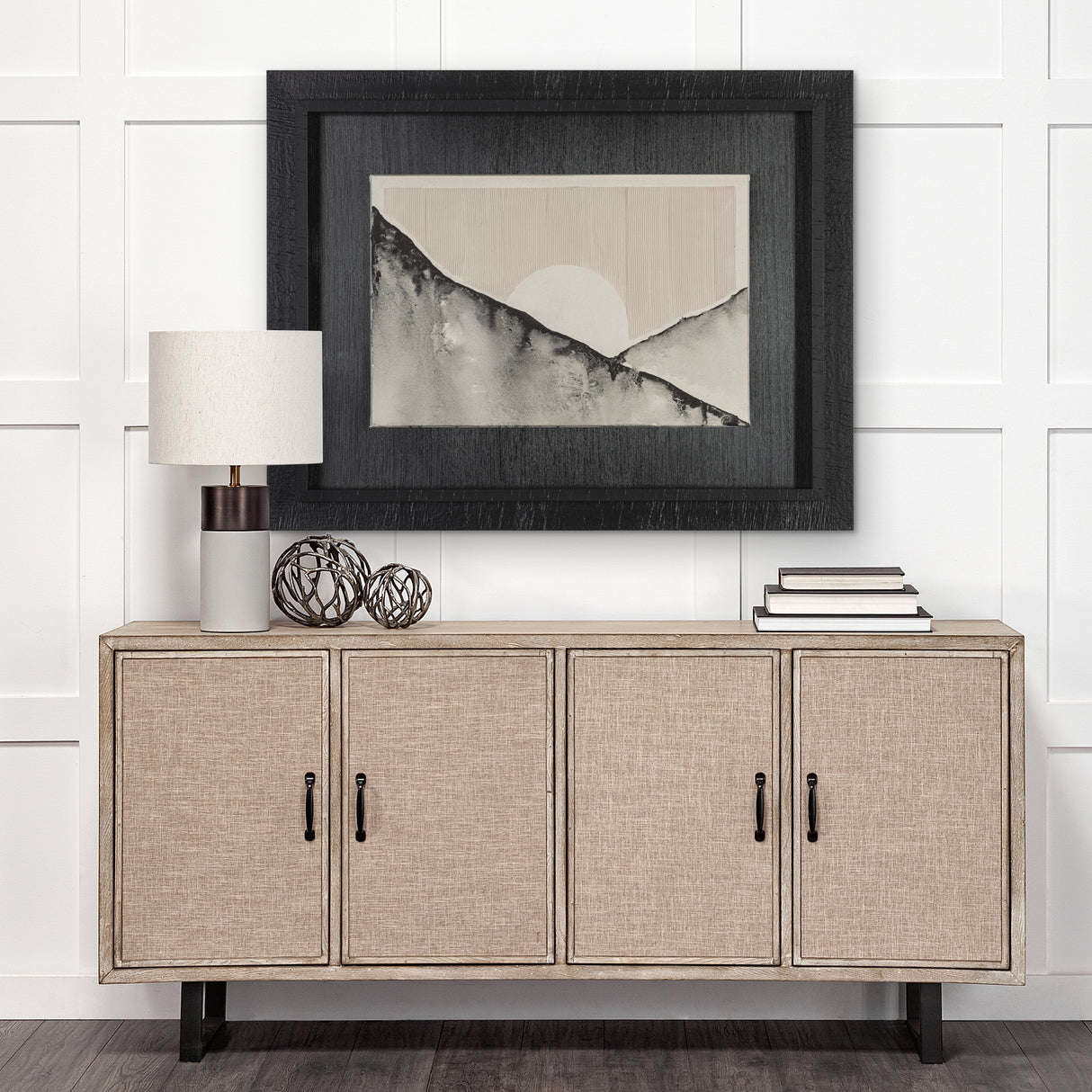 Sunrise L by Studio M a handmade Original Framed Artwork under Glass from Mercana - Luna Furniture