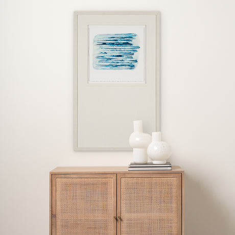 Calm River Blue I by Studio M a handmade Original Framed Artwork under Glass from Mercana - Luna Furniture