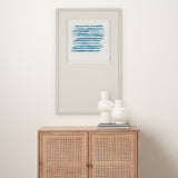 Calm River Blue II by Studio M a handmade Original Framed Artwork under Glass from Mercana - Luna Furniture