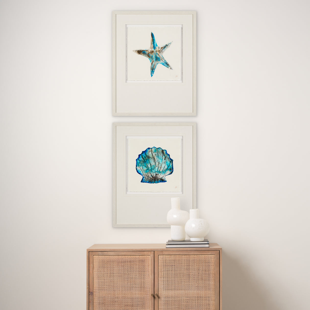 Sea Pearl by Studio M a handmade Original Framed Artwork under Glass from Mercana - Luna Furniture
