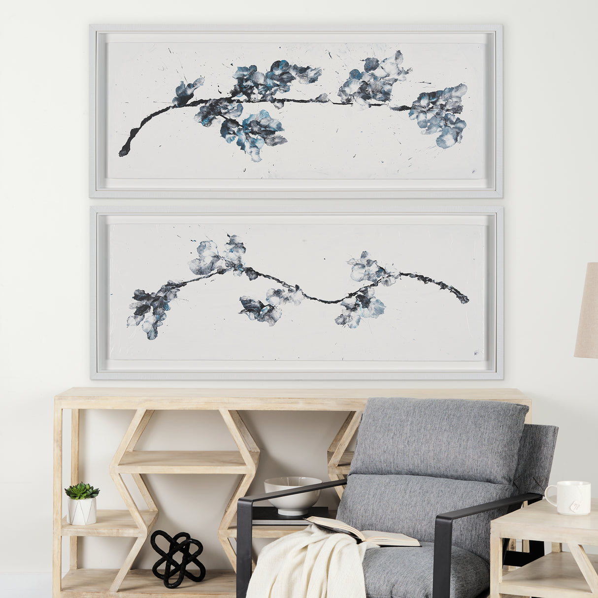 Pear Blossom II by Studio M a Framed handmade Original Artwork from Mercana - Luna Furniture