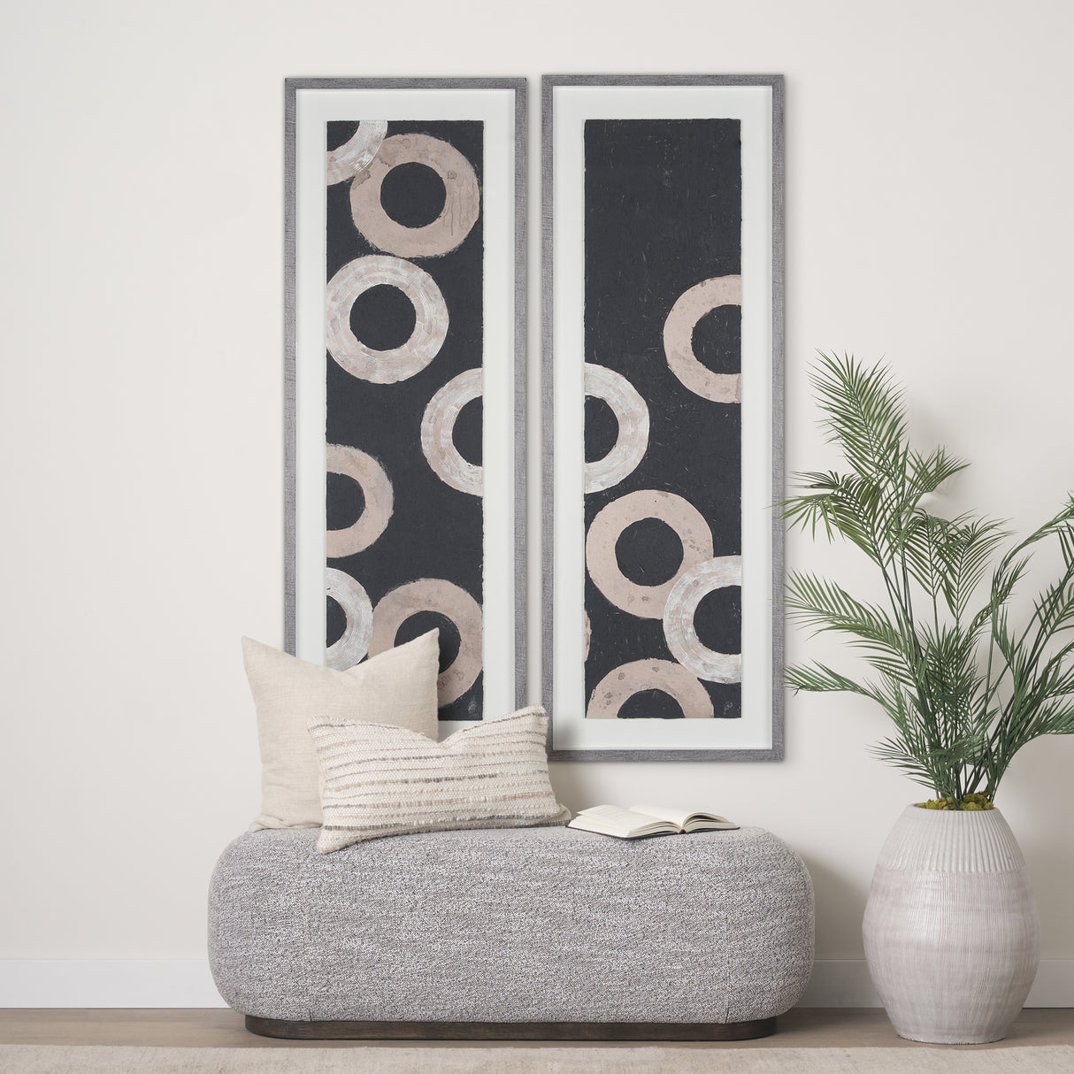 Continuous Intention I by Studio M a handmade Original Framed Artwork under Glass from Mercana - Luna Furniture