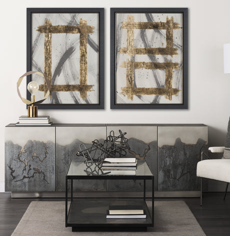 Besmirched II by Studio M a handmade Original Framed Artwork under Glass from Mercana - Luna Furniture