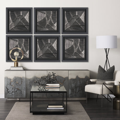 Spelter by Studio M a handmade Original Framed 3D Textured Artwork under Glass from Mercana - Luna Furniture