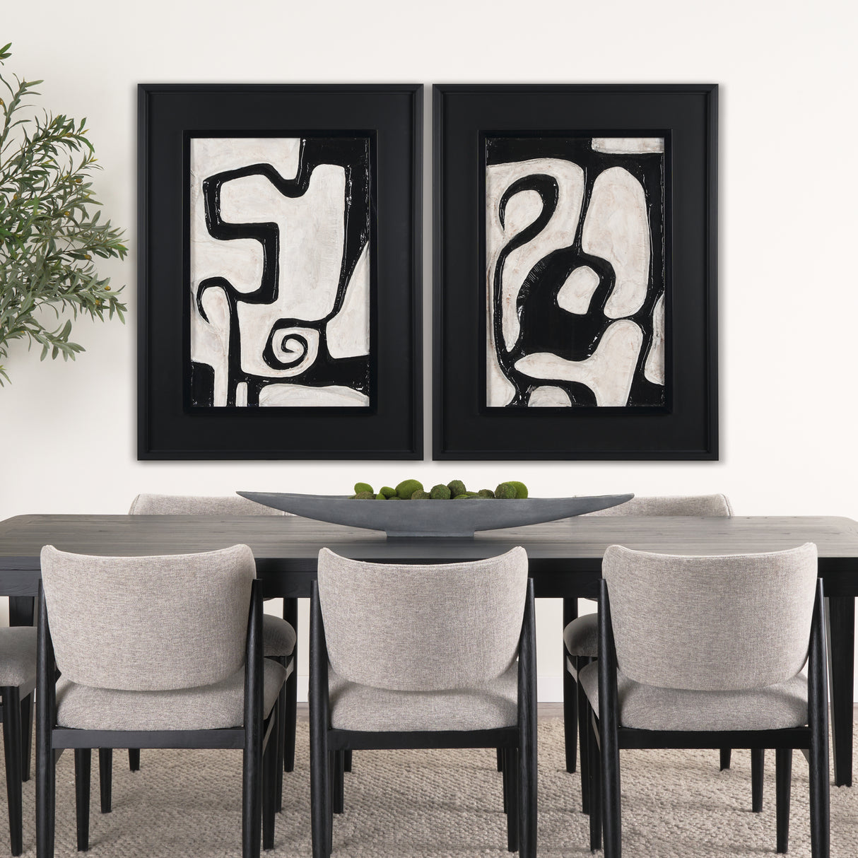 Spiraling by Studio M a handmade Original Framed Artwork under Glass from Mercana - Luna Furniture