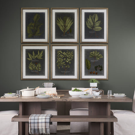 Foliage Dramatique I by Vision Studio Hand Embellished Textured Framed Art Print Matted under Glass from Mercana - Luna Furniture
