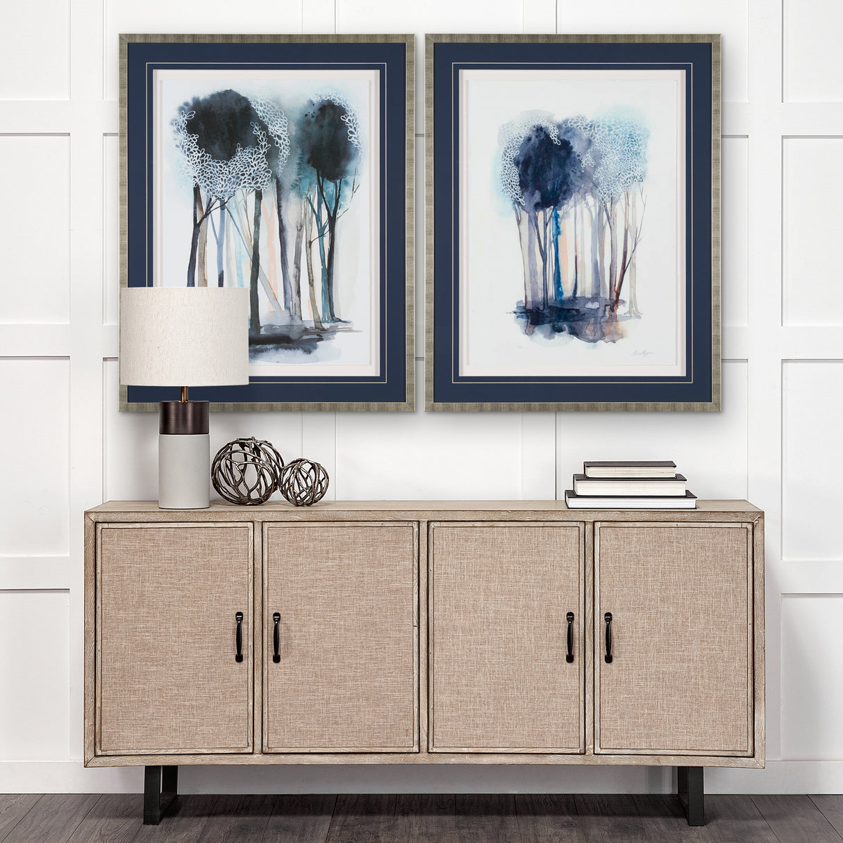 Custom Tranquil Coppice II (MC) by Grace Popp a Framed Art Print Matted under Glass from Mercana - Luna Furniture