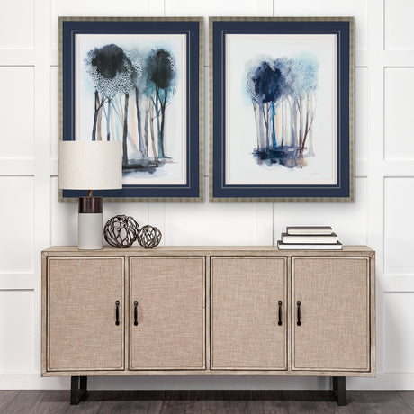 Custom Tranquil Coppice I (MC) by Grace Popp a Framed Art Print Matted under Glass from Mercana - Luna Furniture