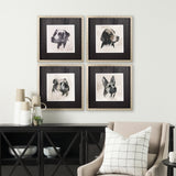 Small Inked Dogs I by Grace Popp a Hand Embellished Textured Framed Art Print Matted under Glass from Mercana - Luna Furniture