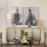 Tulle and Drapery II by Mercana Studio a Hand Embellished Textured Canvas from Mercana - Luna Furniture