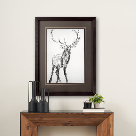 Young Elk by Harvey, Brenna a Framed Art Print Matted under Glass from Mercana - Luna Furniture