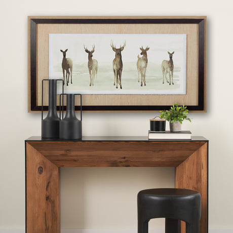 Deer Line I by Grace Popp a Framed Art Print Matted under Glass from Mercana - Luna Furniture