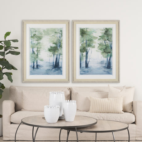Forest Dew II by Mercana Studio a Hand Embellished Textured Framed Art Print Matted under Glass from Mercana - Luna Furniture