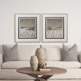 Silent Snow II by Jonathan Klassen a Hand Embellished Textured Framed Art Print Matted under Glass from Mercana - Luna Furniture