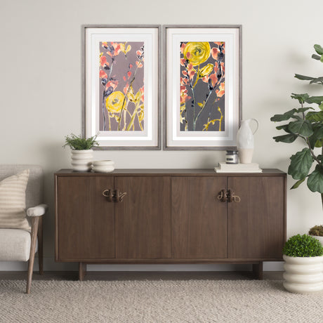 Anemone & Coral II by Jennifer Goldberger a Framed Art Print Matted under Glass from Mercana - Luna Furniture