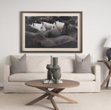 Custom White Horses (MC) by PH Burchett a Hand Embelished Textured Framed Photo Art Decograph from Mercana - Luna Furniture