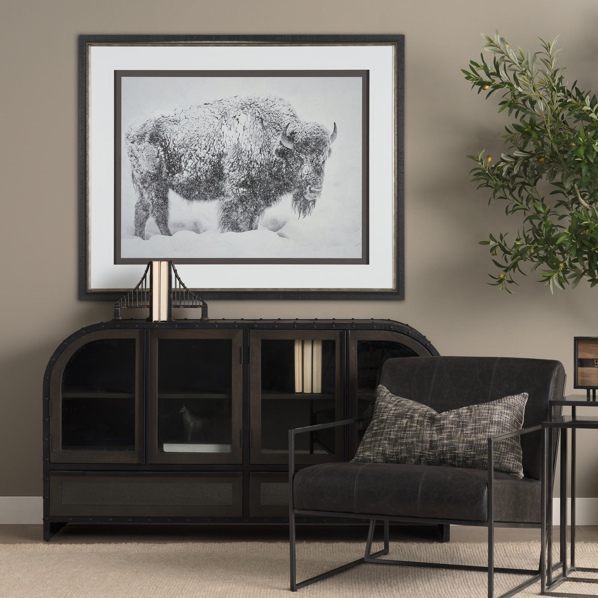 In The Storm by WINK GAINES a Hand Embellished Textured Framed Art Photograph Matted under Glass from Mercana - Luna Furniture