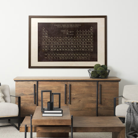 Periodic Table by Vintage Collection a Hand Embelished Textured Framed Art Print from Mercana - Luna Furniture
