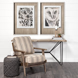 Charcoal Owl I by Jennifer Paxton Parker a Framed Art Print Matted under Glass from Mercana - Luna Furniture