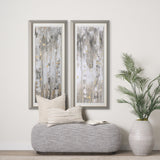 The Forest IV Neutral by Mercana Studio Hand Embellished Textured Framed Art Print Matted under Glas from Mercana - Luna Furniture