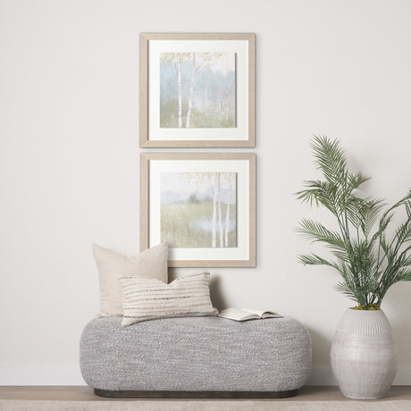 Spring Fling II Cool by Mercana Studio a Hand Embellished Textured Framed Art Print from Mercana - Luna Furniture