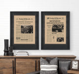 Kennedy Assassinated by Vintage Collection Hand Embellished Framed Art Photo Matted under Glass from Mercana - Luna Furniture