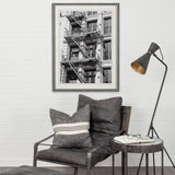 New York Fire Escape by Susan Vizary Photoy Hand Embelished Framed Photo Art Print Matted under Glas from Mercana - Luna Furniture