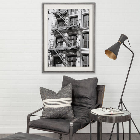 New York Fire Escape by Susan Vizary Photoy Hand Embelished Framed Photo Art Print Matted under Glas from Mercana - Luna Furniture