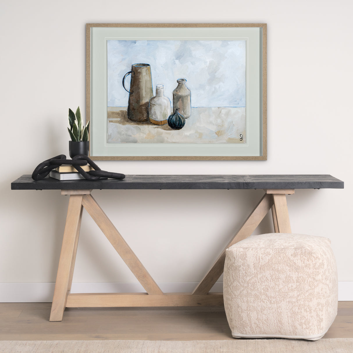 A Collection of Jars by Steven Johnson Hand Embellished Textured Framed Art Photo Matted under Glass from Mercana - Luna Furniture