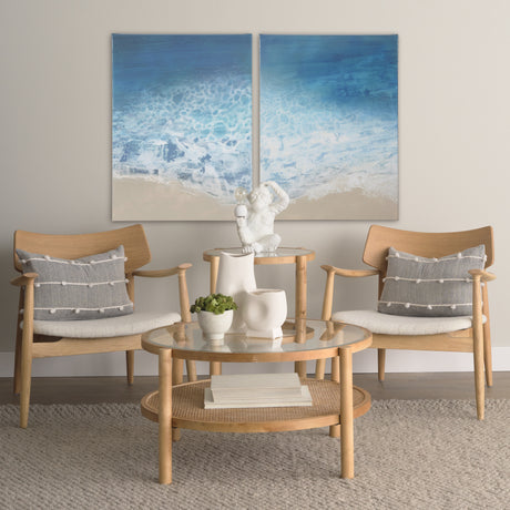 Ebb & Flow II by Victoria Borges a Hand Embellished Textured Canvas from Mercana - Luna Furniture
