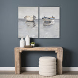 Boat on the Horizon II by Ethan Harper a Hand Embellished Textured Canvas from Mercana - Luna Furniture