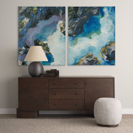Aerial View I by Silvia Krause a Hand Embellished Textured Canvas from Mercana - Luna Furniture