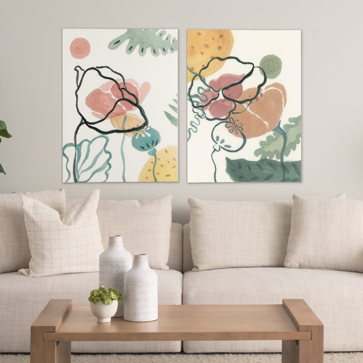 Before Summer I by Mercana Studio a Hand Embellished Textured Canvas from Mercana - Luna Furniture