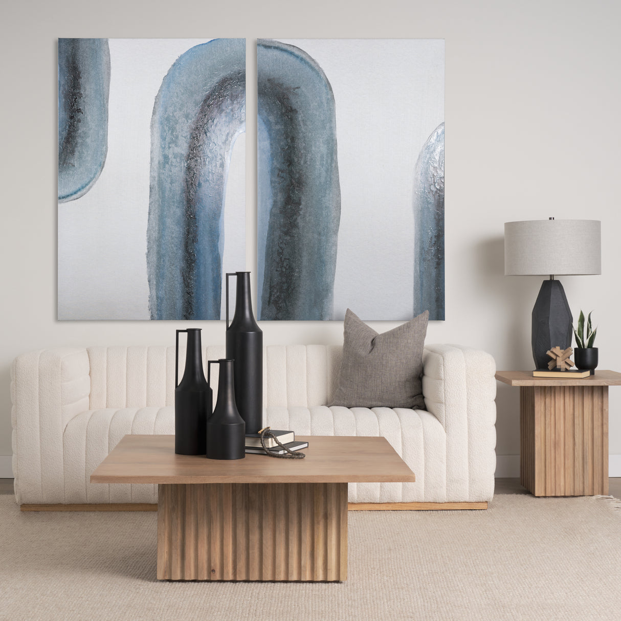 Water Arch Brown I by Mercana Studio a Hand Embellished Textured Canvas from Mercana - Luna Furniture
