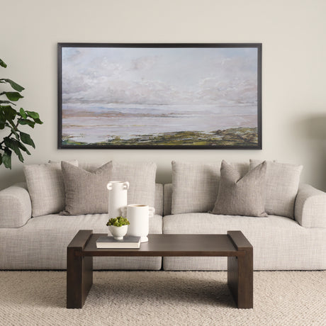 Sea View by Mercana Studio a Hand Embellished Textured Framed Canvas from Mercana - Luna Furniture