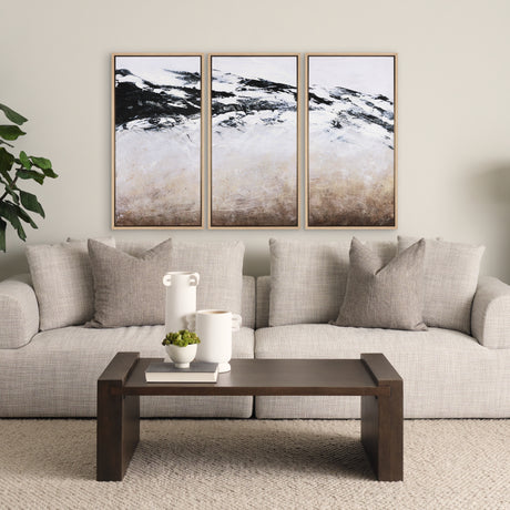 Black Strokes II by Mercana Studio a Hand Embellished Textured Framed Canvas from Mercana - Luna Furniture