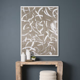 Woven Textile by Mercana Studio a Hand Embellished Textured Framed Canvas from Mercana - Luna Furniture