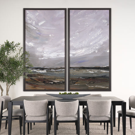 Grey Day II by Mercana Studio a Hand Embellished Textured Framed Canvas from Mercana - Luna Furniture