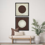 Red Sun by Mercana Studio a Hand Embellished Textured Framed Canvas from Mercana - Luna Furniture