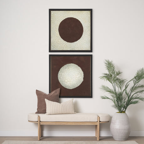 Red Sun by Mercana Studio a Hand Embellished Textured Framed Canvas from Mercana - Luna Furniture