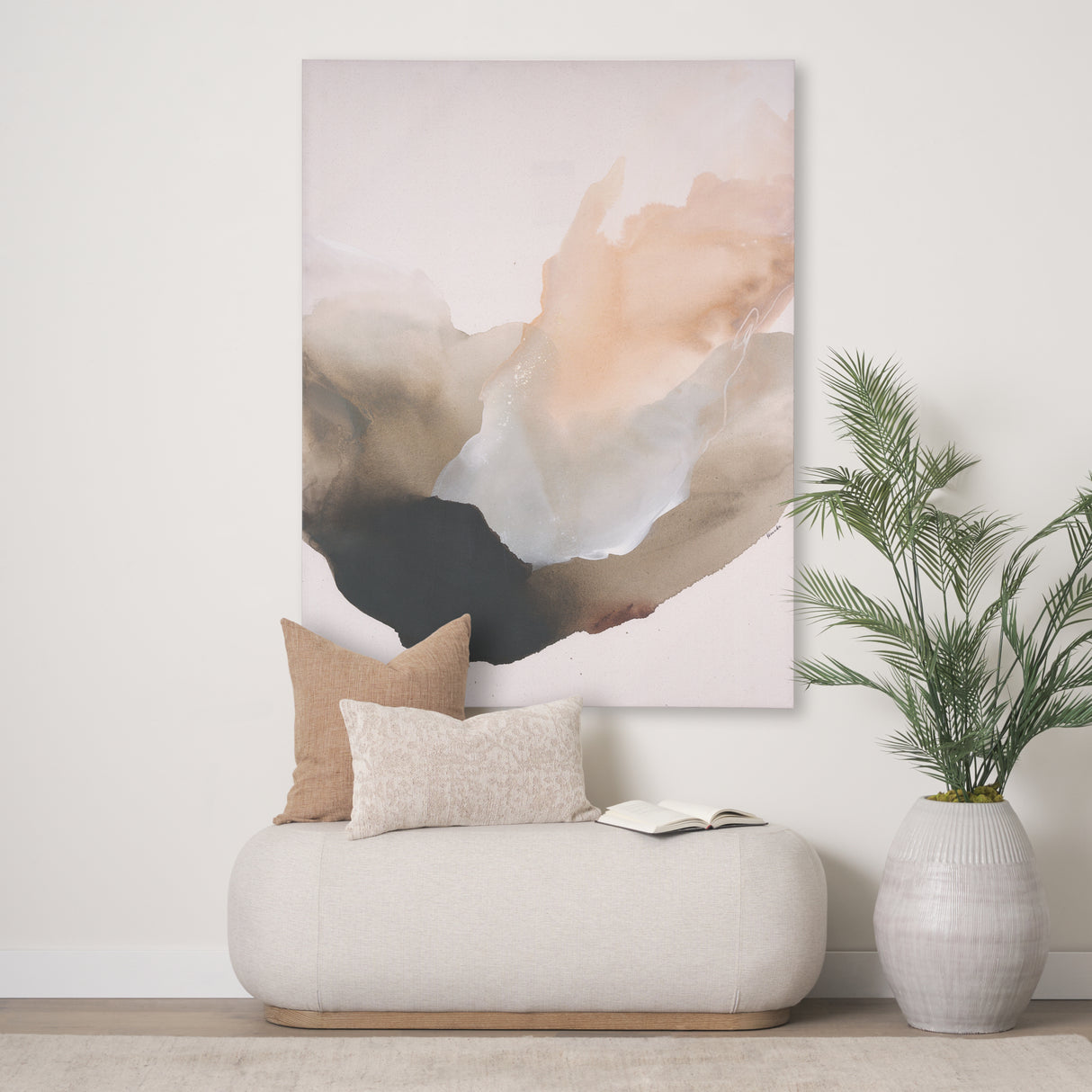 Free Beginnings by Ira Havuka a Hand Embellished Textured Canvas from Mercana - Luna Furniture