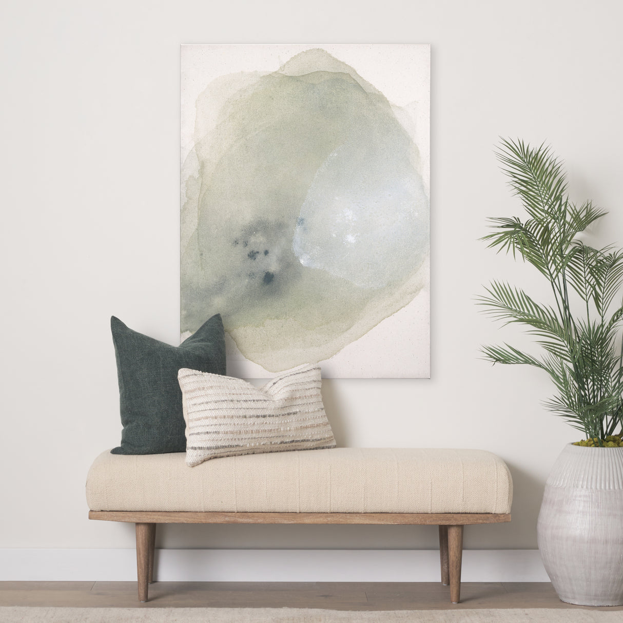 Quiet by Ira Havuka a Hand Embellished Textured Canvas from Mercana - Luna Furniture