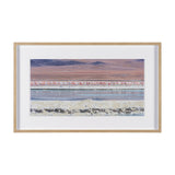 Pink Flamingoes by Richard Silver Hand Embelished Framed Artwork Matted under Glass from Mercana - Luna Furniture