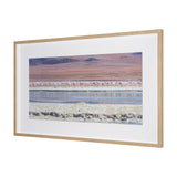 Pink Flamingoes by Richard Silver Hand Embelished Framed Artwork Matted under Glass from Mercana - Luna Furniture