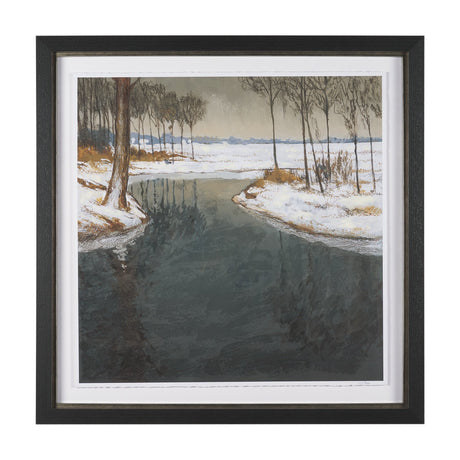 Winter Shadow by Mercana Studio Hand Embelished Framed Artwork Matted under Glass from Mercana - Luna Furniture